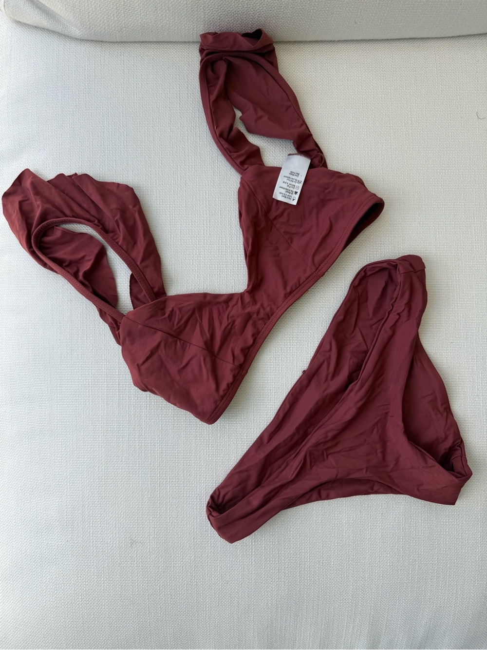 L*space burgundy bikini size small